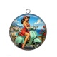 Pendentif Cabochon Argent - pin up