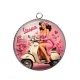 Pendentif Cabochon Argent - pin up