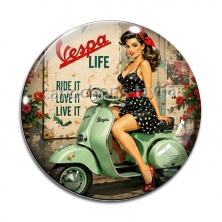 Cabochon Verre - pin up