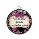 Pendentif Cabochon Argent - pour la plus géniale des belles mères