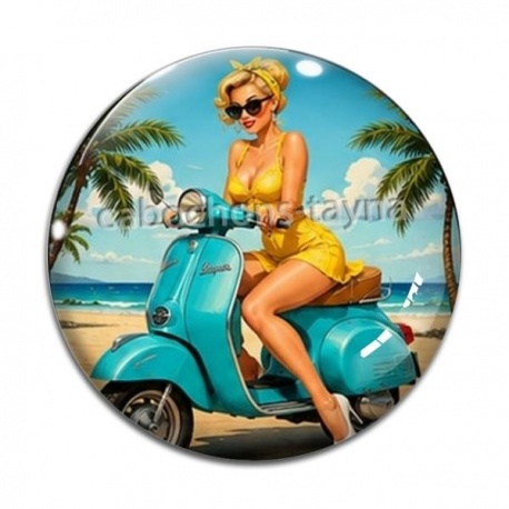Cabochon Verre - pin up