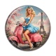 Cabochon Résine - pin up