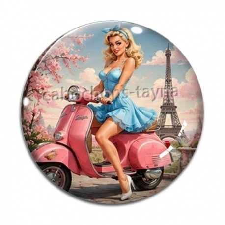 Cabochon Verre - pin up