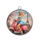 Pendentif Cabochon Argent - pin up