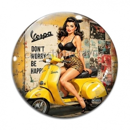 Cabochon Verre - pin up
