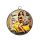 Pendentif Cabochon Argent - pin up