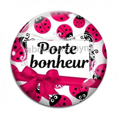 Cabochon Verre - porte bonheur
