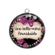 Pendentif Cabochon Argent - une belle mère formidable