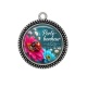 Pendentif Cabochon Argent - porte bonheur