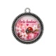 Pendentif Cabochon Argent - porte bonheur