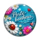 Cabochon Verre - porte bonheur