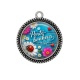 Pendentif Cabochon Argent - porte bonheur