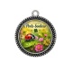 Pendentif Cabochon Argent - porte bonheur