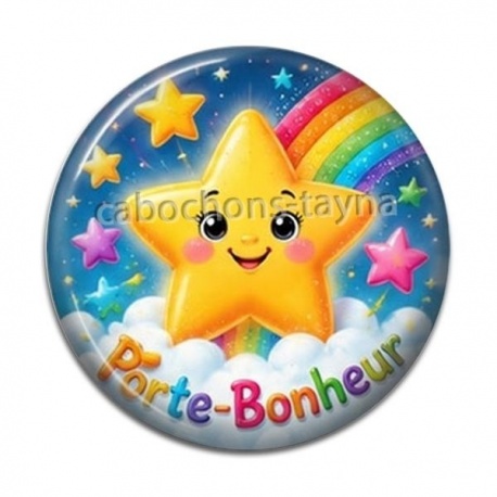 Cabochon Résine - porte bonheur