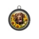 Pendentif Cabochon Argent - chien