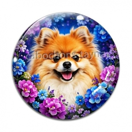 Cabochon Verre - chien