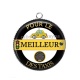 Pendentif Cabochon Argent - pour le meilleur des taxis