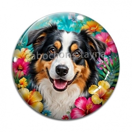 Cabochon Verre - chien