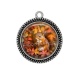Pendentif Cabochon Argent - écureuil 