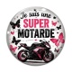 Cabochon Verre - je suis une super motarde