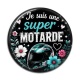 Cabochon Résine - je suis une super motarde