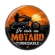 Cabochon Résine - je suis un motard formidable