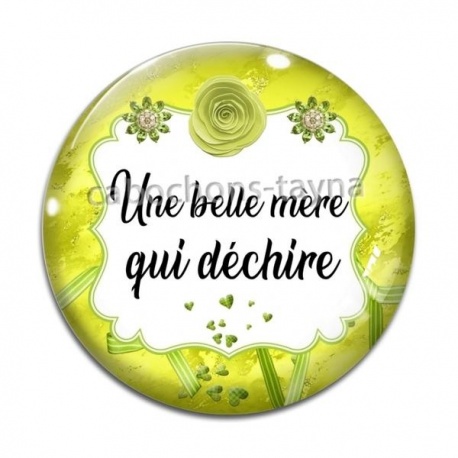 Cabochon Verre - une belle mère qui déchire