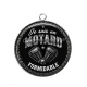 Pendentif Cabochon Argent - je suis un motard formidable