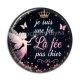 Cabochon Résine - je suis une fée, La fée pas chier