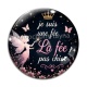 Cabochon Verre - je suis une fée, La fée pas chier