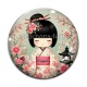 Cabochon Verre - kokeshi