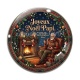 Cabochon Verre - joyeux noël papi