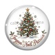 Cabochon Verre - joyeux noël parrain