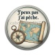 Cabochon Résine -  j'peux pas j'ai pêche