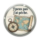 Cabochon Verre -  j'peux pas j'ai pêche