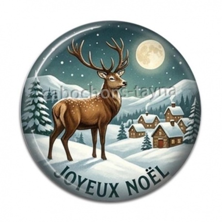 Cabochon Résine -  joyeux noël