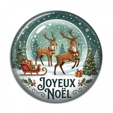 Cabochon Résine -  joyeux noël