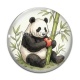 Cabochon Verre - panda
