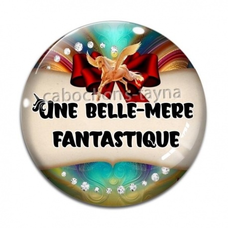 Cabochon Verre - une belle mère fantastique