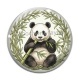 Cabochon Verre - panda