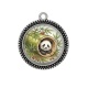 Pendentif Cabochon Argent - panda