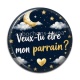 Cabochon Résine - veux tu être mon parrain