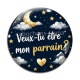 Cabochon Verre - veux tu être mon parrain