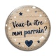 Cabochon Verre - veux tu être mon parrain
