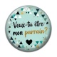 Cabochon Résine - veux tu être mon parrain
