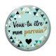 Cabochon Verre - veux tu être mon parrain