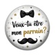 Cabochon Résine - veux tu être mon parrain