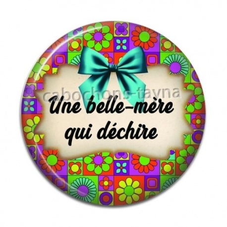 Cabochon Résine - une belle mère qui déchire