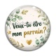 Cabochon Verre - veux tu être mon parrain