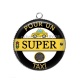 Pendentif Cabochon Argent - pour un super taxi